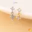 Nhẫn Mũi Tòn Ten Cho Nữ Chữ Thập Zircon Mũi Trang Sức Khuyên Hình Chữ L Mũi Đinh Trang Sức Cơ Thể Phụ Kiện Mới