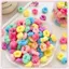 JRP 100 Chiếc Màu Lưới Sóng Co Giãn Tóc Bé Gái Scrunchie Dây Cao Su Dễ Thương Trẻ Em Phụ Kiện Tóc JRP