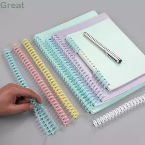 TUYỆT VỜI 10 Chiếc Vòng Rời, Khóa Chất Kết Dính 12 Mm 30 Lỗ Notebook Ràng Buộc Kẹp, Dải Ràng Buộc Có Thể Tháo Rời Nhựa A4 A5 B5 Sách Vòng Tròn Sổ Lưu Niệm Album Sổ Lưu Niệm Decument
