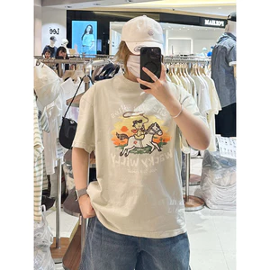 Áo thun ngắn tay Wacky Willy Little Flying Vintage đau khổ Graffiti In Unisex Mùa hè 200 GSM Áo sơ mi chất lượng mềm 0617