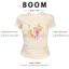 BOOM Áo Baby Tee Nữ Cotton Ôm Body-Áo Thun Ngắn Tay Y2K In Hình PhongCách Mùa Hè, Cổ Tròn Hàng Đầucách hàn quốc phong303