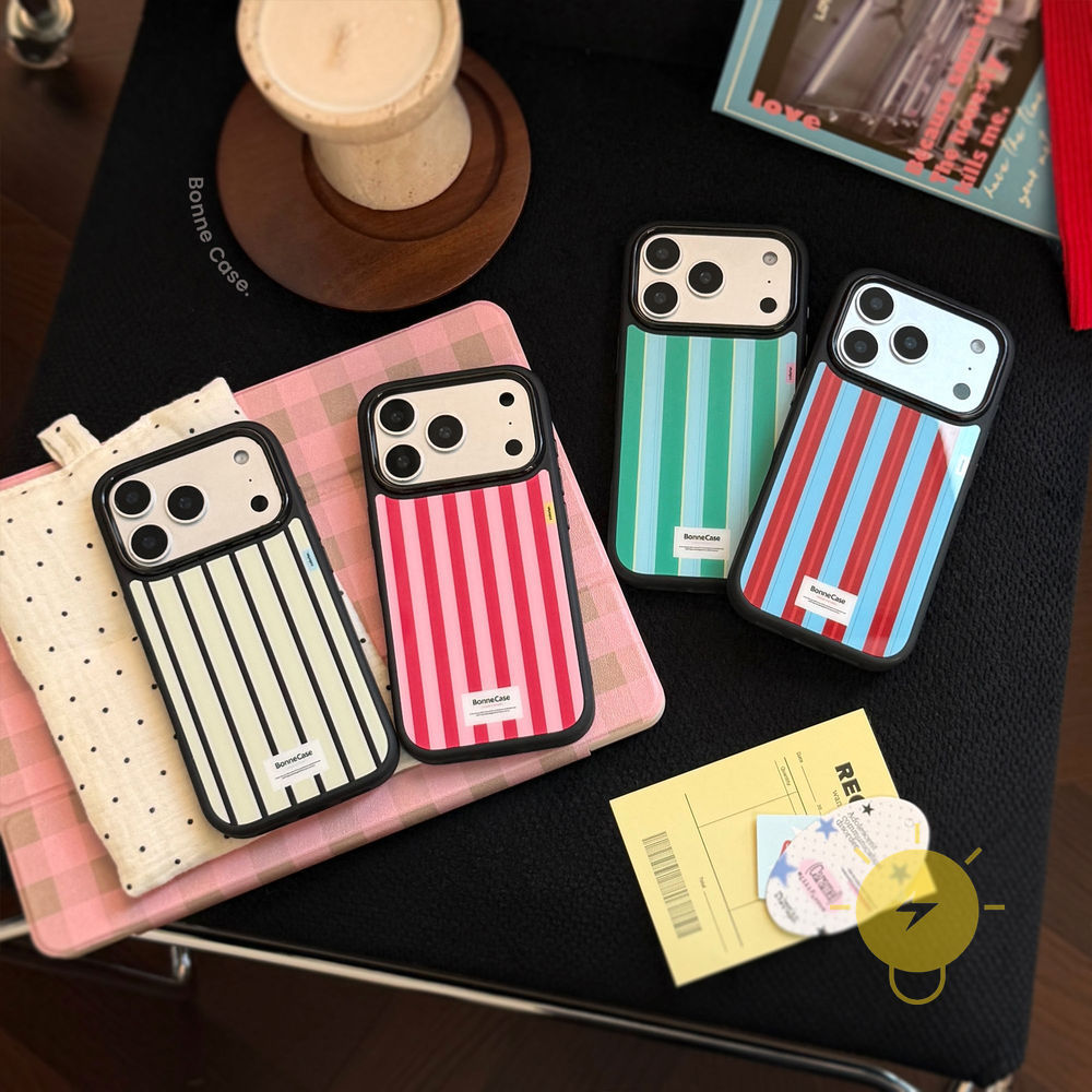 Phone Case For iPhone 17 Pro Max Plus 16 15 14 13 12 TPU Black Aesthetic Korean Cute