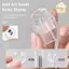 Ooolala Mini Silicone Seal Mũi Nhỏ Ga Có Thể Lau Được Con Dấu Pháp Mới Trong Suốt Con Dấu Công Cụ In Họa Tiết Nhỏ