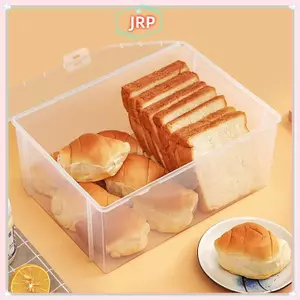 JRP Hộp Đựng Bánh Mì Hộp Bảo Quản Hộp Đựng Trong Suốt Có Vỏ Bánh Mì Nướng Hộp Đựng Bánh Kín Khí Hộp Bảo Quản Bánh Mì Dụng Cụ Gia Đình JRP