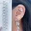 Nơ Thời Trang Nhiều Màu Sắc Kim Cương Giả Ngọc Trai Tai Stiers Áp Lực Tai Sti Châm Cứu Tai Móng Tay Massage