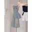 Mùa hè Thiết kế phong cách mới Quần cắt Denim thêu cho nữ Thời trang Phù hợp với eo cao dáng rộng dáng rộng dáng rộng nhìn thẳng W