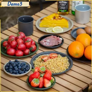 Dao kéo dã ngoại cổ điển, Đĩa cắm trại S / M bằng hợp kim nhôm, Đĩa ăn có thể sưởi ấm chất lượng cao Cắm trại ngoài trời