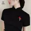 Trâm cài hoa đỏ sang trọng dành cho nữ Chân hoa độc đáo Trang sức dự tiệc thông thường Phụ kiện trang trí thời trang mới Quà tặng ngày của mẹ [Mina]