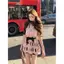 Dopamine Sweet Spicy Pure Desire Style Hollow Careful Machine Top Váy cổ chữ v nhỏ Váy ngắn phù hợp mùa hè
