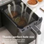 Air Fryer Splatter Guard cho Ninja AF400 AF451 AF300 Lưới lọc dầu silicon cấp thực phẩm Chống trầy xước Có thể tái sử dụng và dễ dàng làm sạch màu đen