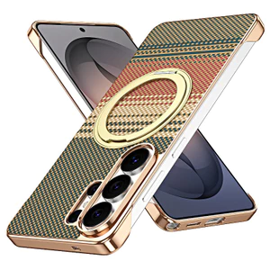 Sợi Carbon Kevlar 360° Ốp Giá Đỡ Xoay Cho Samsung Galaxy S26 S25 S24 S23 Ultra 5G Từ Tính Cho Vỏ Sạc