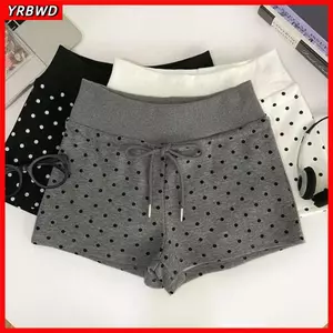 YRBWD Chấm Bi Quần Short, Slim Fit Dây Rút Eo Quần Short Nữ, Trang Phục Thường Ngày Nhẹ Thoáng Khí Eo Cao Dây Rút Quần Short Du Lịch Ngoài Trời