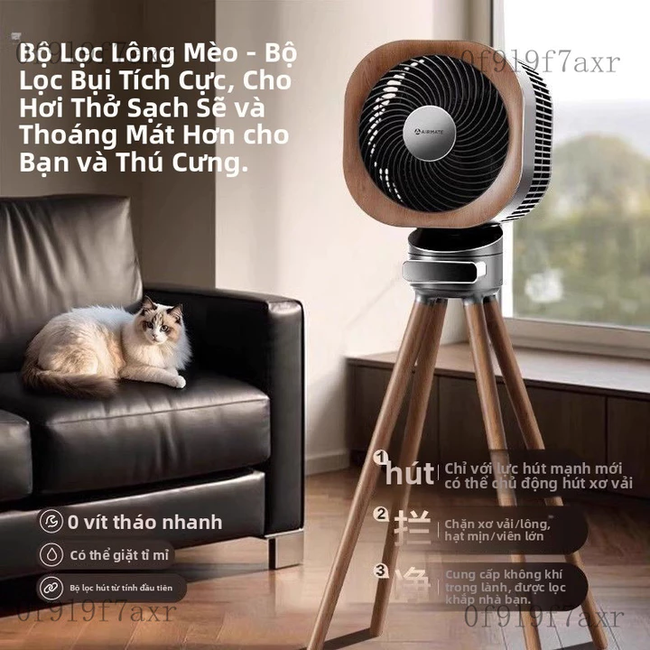 Quạt cầm tay mini Quạt lưu thông không khí Airmate, quạt điện, quạt nghệ thuật gia dụng để sàn, quạt vuông, quạt lưu thô