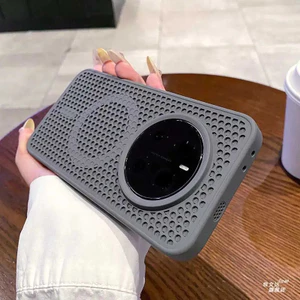 Dành Cho Honor Magic 8 7 6 Pro Ốp Lưng Từ Tính Mới Tổ Ong Lưới Nhiệt PC Chống Rơi Dành Cho Honor Magic 8 Pro Chống Sốc Funda
