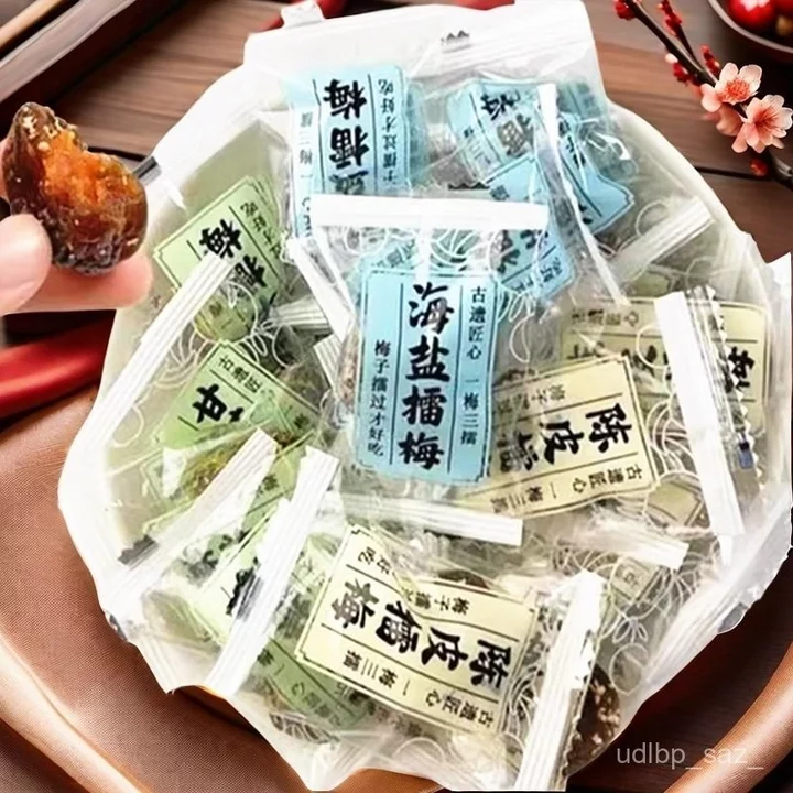Đồ ăn vặt mận cam thảo, mận khô, đồ ăn vặt mận, mận ngâm đường, đồ ăn vặt văn phòng, đóng gói riêng lẻ.