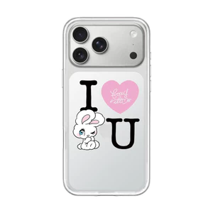 Phim hoạt hình từ tính thỏ mắt to cứng mờ Vỏ điện thoại cho iPhone 17 Pro Max 16 Pro 15 14 Vỏ bảo vệ mờ