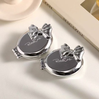 Gương Tráng Bạc Kèm Lược Gấp Gọn 2 Trong 1, Gương Soi Mini Bỏ Túi Phong Cách Tiểu Thư Dễ Thương
