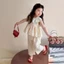Bộ 2 Món Trẻ Em Nữ Mùa Hè Không Tay Cổ Búp Bê Ren Dễ Thương Phong Cách Công Chúa ✨Luyoo25.vn✨