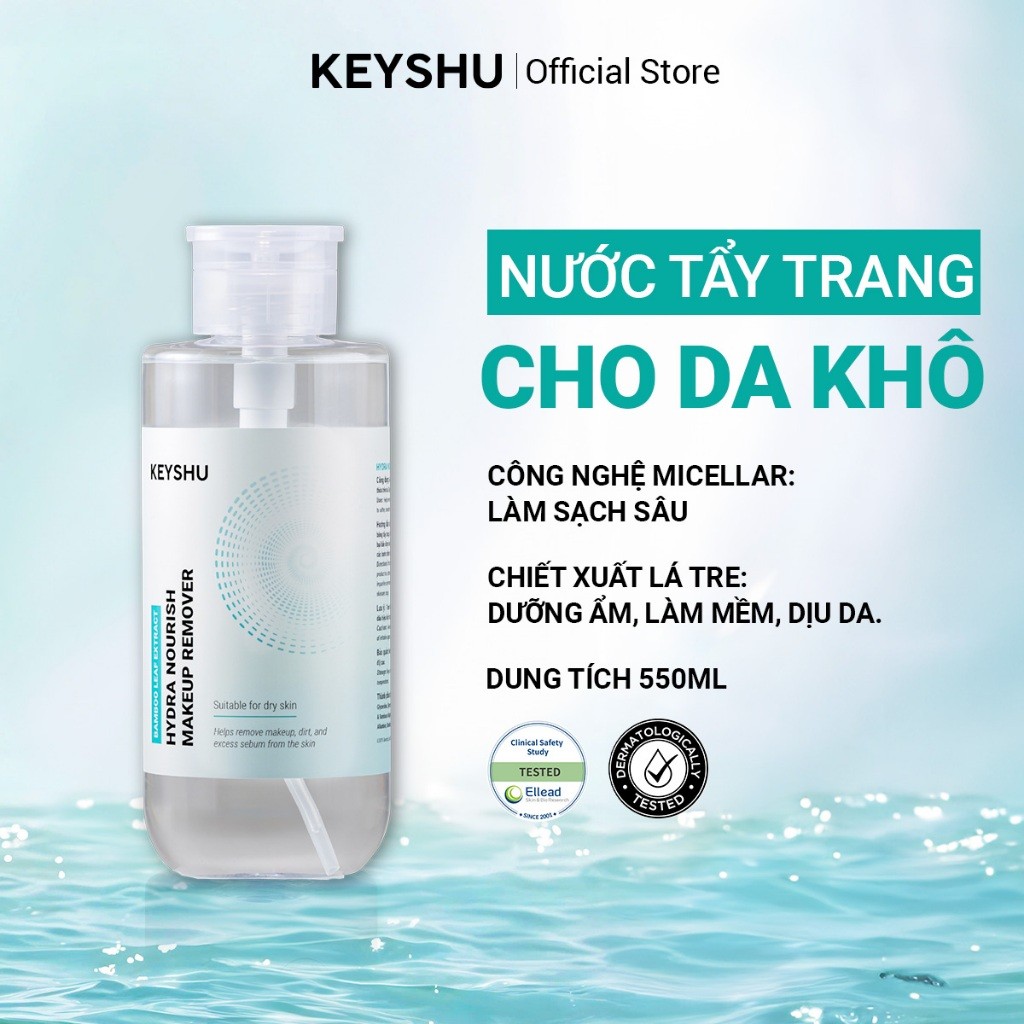 Nước tẩy trang cho da khô