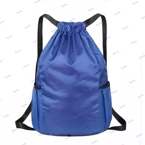 Ba lô dây rút PYCOU, Túi tập thể dục thể thao chống nước nhẹ, Túi tập thể dục chống mài mòn màu trơn chất lượng cao Du lịch
