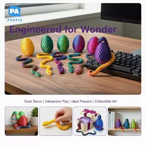 Rắn in 3D dài 30cm với trứng 8,5cm Lý tưởng để trưng bày tại nhà và văn phòng đích thực VN