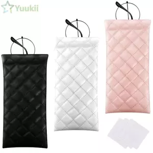Túi đựng kính YUUKII, Túi đựng kính râm chống thấm nước bằng da PU, Túi đựng kính mắt đơn / hai lớp cao cấp sáng tạo dành cho phụ kiện kính mắt du lịch