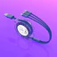 Dây sạc điện thoại 3 trong 1 BL141 3 đầu rút Lightning + Type C + Micro USB