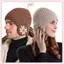 JRP Mới Unisex Mùa Đông Mũ Dệt Kim Có Earflap Mũ Beanie Thời Trang Dành Cho Nam Nữ Ngoài Trời Cổ Điển Giữ Ấm Mũ JRP