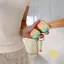 Phone Case For AirPods 4 / Pro3 / Pro2 / Pro TPU Chain Green Render Pendant Aesthetic Korean Cute