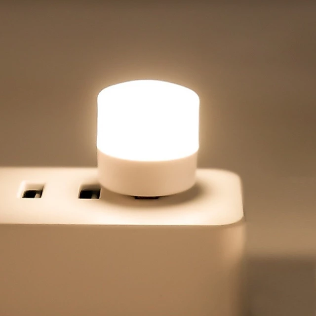 Đèn led usb Đèn LED Đèn Điện Di Động Đèn Ký Túc Xá Học Sinh Đèn Tròn Mini Cắm Trại Đèn Sạc Bảo Vệ Mắt - Alessia_Mall
