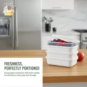 Hộp Đựng Thực Phẩm Tủ Lạnh Hộp Bảo Quản Thịt Cá Rau Củ Bền Tươi Cho Nhà Bếp Gia Đình ELWW