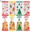 GREAT 50 Chiếc Túi Đóng Gói Giáng Sinh, Giáng Sinh Vui Vẻ Ông Già Noel Giáng Sinh Túi Kẹo Giáng Sinh, Bao Bì Ăn Nhẹ Cung Cấp Tiệc Quà Tặng Cây Giáng Sinh Người Tuyết Bánh Quy Gói