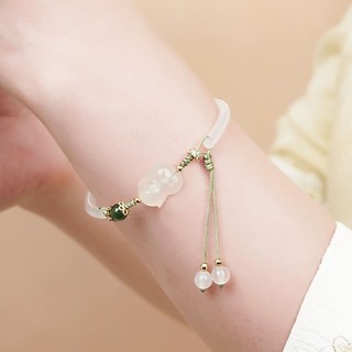 Cindy - Vòng tay Bạch Miêu Ngọc Nữ - Đá Chalcedony -  Mang Lại May Mắn, Hạnh Phúc, Bình An