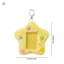 Móc khóa giữ thẻ hình ngôi sao Fluffy cho ba lô Bền mềm ngắn sang trọng có móc kim loại cho học sinh và quà tặng