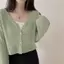 Áo len dệt kim rỗng bên ngoài dáng rộng mặc bên ngoài kiểu mỏng Vỏ bọc thịt ngắn + Sling
