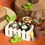 HFTOY 10 Chiếc Chậu Nhựa Hoa Thu Nhỏ Chậu Đất Sét Trồng Đất nung Phụ Kiện Nhà Búp Bê Vườn Cổ Tích Chậu Hoa Mini Chậu Trồng ~