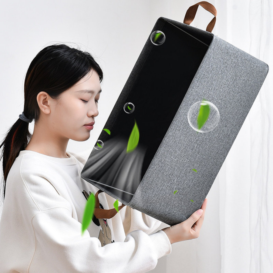 Hộp Vải Khung Thép Đựng Quần Áo ENODA HOME, Hộp Vải Cứng Cáp Đựng Đồ Thiết Kế Tối Giản Hiện Đại HV003