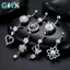 GHX Trái Tim Bướm Hoa Rốn Nhẫn Nữ Thiết Kế Dễ Thương Với Thép Không Gỉ Trang Phục Mùa Hè VN