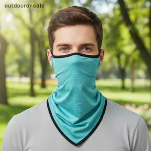 Nam Mùa Hè Ice Silk UV, Mặt nạ đi xe đạp toàn mặt thoáng khí FSI