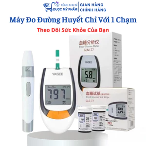 Máy Đo Đường Huyết Tặng Hộp Que Thử Và Gói Kim Lấy Má.u Không Đau Dễ Dàng Theo Dõi Tình Trạng Sức Khỏe