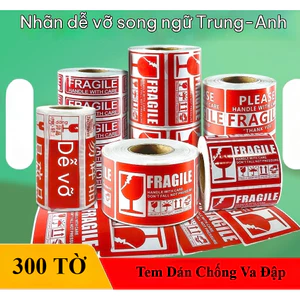 Tem dễ vỡ TE88 - Nhãn Dễ Vỡ, Nhãn Cảnh Báo