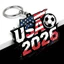 HT3 2026 World Football Match Acrylic Móc Khóa Quạt Mặt Dây Chuyền Lưu Niệm Bền Đẹp Cho Ba Lô Túi & Chìa Khóa TH3