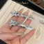 Kẹp tóc pha lê thanh lịch Full Diamond Side Clip Sweet Cool Girls Phụ kiện tóc
