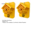 2 Tổ ong in 3D, Môi trường sống ong hoang dã cho vườn, Nơi trú ẩn ong bền bỉ với thiết kế nhiều ống, Nhà ong vàng chịu thời tiết để nuôi côn trùng tự nhiên