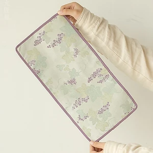 Dệt Cotton Nho Trà Thảm Phong Cách Vải Trà Bàn Cách Nhiệt Thảm Hộ Gia Đình Kung Fu Trà Lễ Phụ Kiện Khô Ngâm Thảm