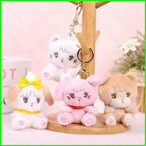 PS1 Thỏ Dễ Thương Chó Mèo Gấu Sang Trọng Mặt Dây Chuyền Quà Tặng Cho Bạn Gái Ba Lô Trang Trí Móc Khóa Đồ Chơi nhồi Bông SP1