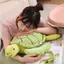 Gối Rùa Xanh Sang Trọng Thú Nhồi Bông Búp Bê Mềm Đệm Cho Phòng Trẻ Em Trang Trí Sofa Nhà 25cm