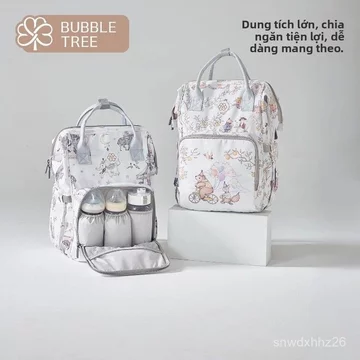 Balo bỉm sữa Bubbletree thời trang, sức chứa lớn nhẹ bền, đa năng tiện lợi cho mẹ bỉm sữa hiện đại