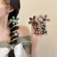 NKSFX 2 Dây Buộc Tóc Co Giãn, Dây Điện Thoại Phụ Kiện Tóc Dây Cao Su Xoắn Ốc, Đuôi Ngựa Xoắn Ốc Cuộn Dây Điện Thoại Dây Buộc Tóc Nữ