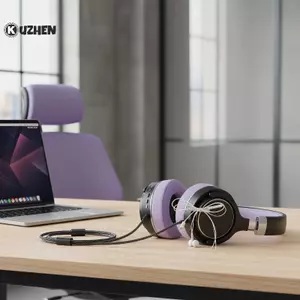 KUZHEN Retro Y2K Tai Nghe Dây Nơ Kẹp Tóc Thiết Kế Có Dây Độc Đáo Cho Thanh Thiếu Niên HOT